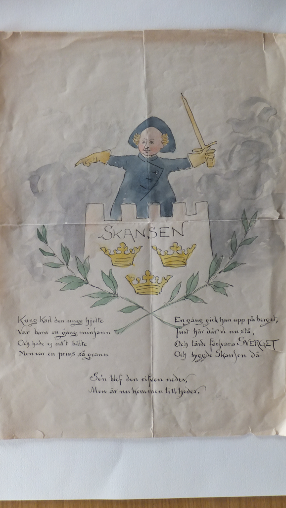 Ottilia Adelborg teckning Ottilia Adelborg Adelborgsläktens gåva Barn Illustration Karl XII